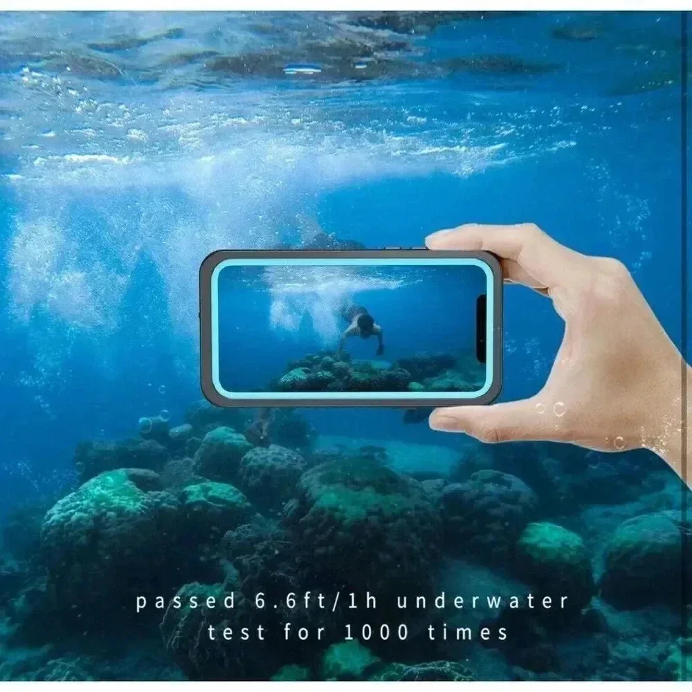 Lanhiem IP68 Waterproof Case For iPhone 11 Pro 5.8” 360°‎ Protection With Strap